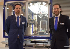 Willem and Raymond van den Berg with ISO Group and their updated ISO Cutting Planter 2500.